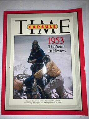 TIME Capsule 1953 The Year In Review Notebook Red White One Size 2003